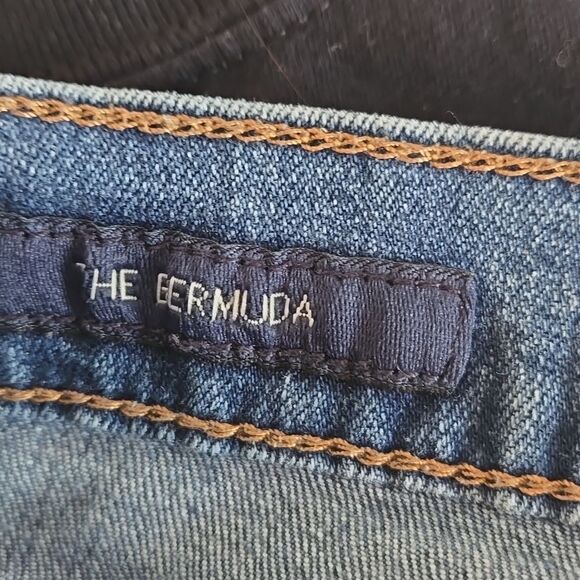 Lucky Brand The Bermuda Blue Denim Long Shorts - Picture 6 of 7